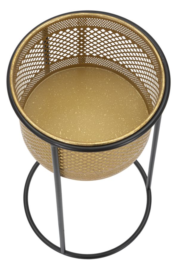 Blumenständer Simply Gold Schwarz – Pflanzenständer Deko