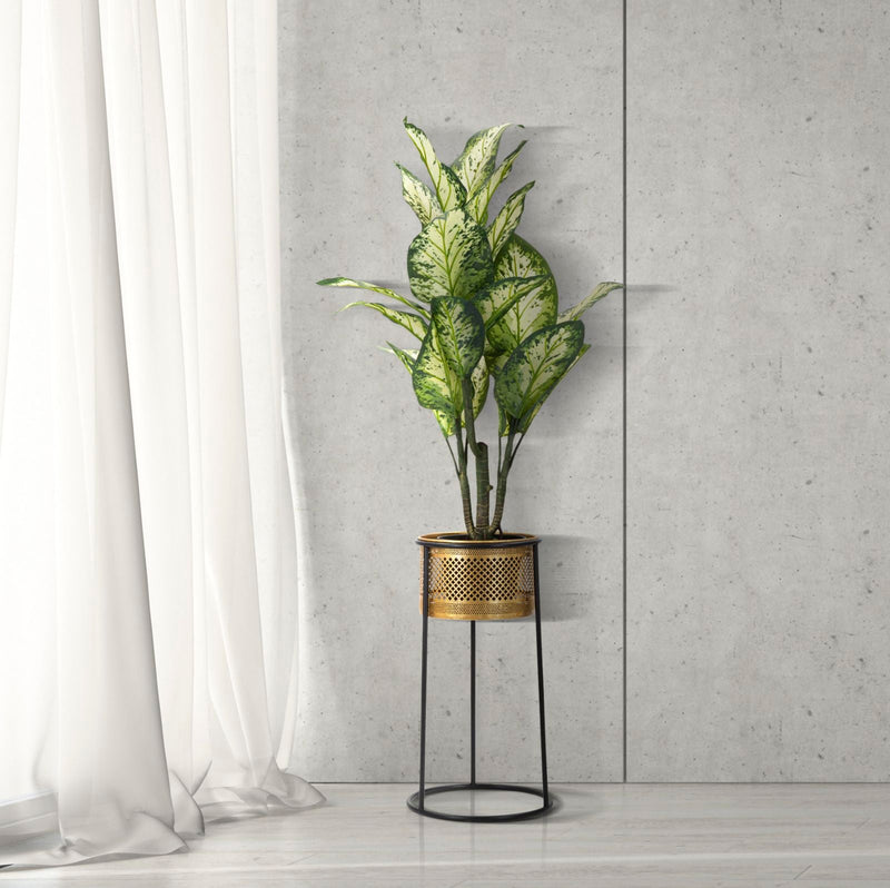 Blumenständer Simply Gold Schwarz – Pflanzenständer Deko