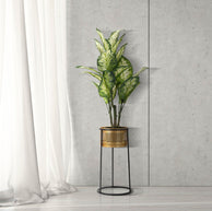 Blumenständer Simply Gold Schwarz – Pflanzenständer Deko