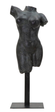 Griechische Statue Dekofigur Frau Schwarz – Büste Deko