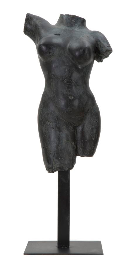Griechische Statue Dekofigur Frau Schwarz – Büste Deko