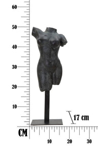 Griechische Statue Dekofigur Frau Schwarz – Büste Deko