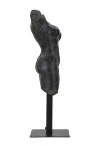 Griechische Statue Dekofigur Frau Schwarz – Büste Deko