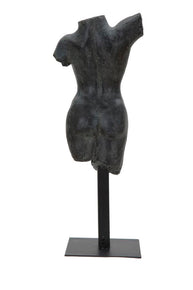 Griechische Statue Dekofigur Frau Schwarz – Büste Deko
