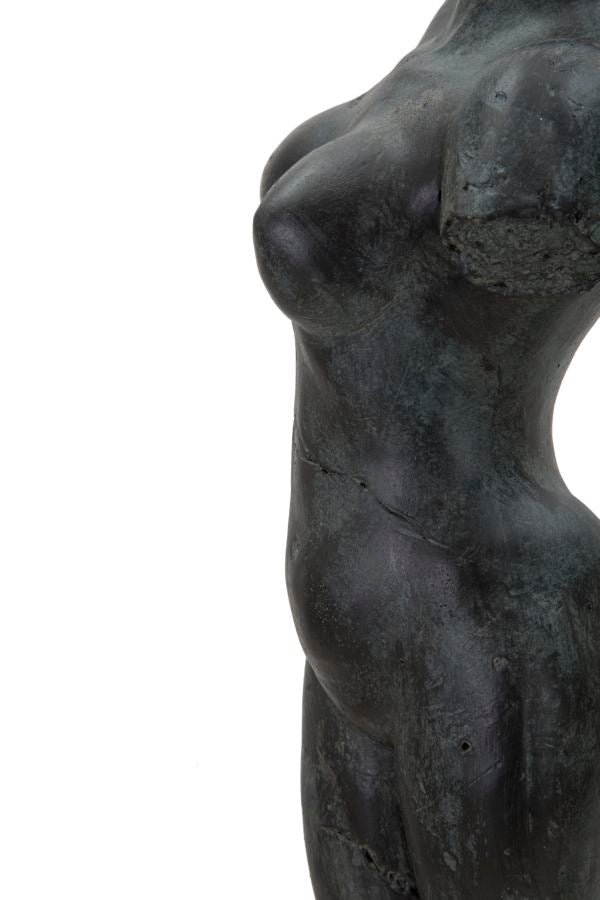 Griechische Statue Dekofigur Frau Schwarz – Büste Deko