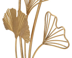 Dekofigur Blätter Gold 44,5 cm – Skulptur Deko