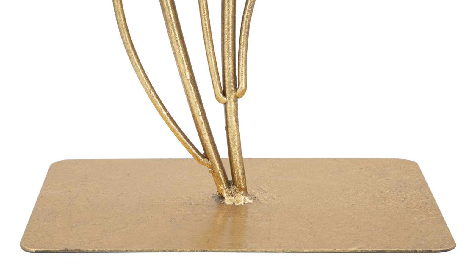 Dekofigur Blätter Gold 44,5 cm – Skulptur Deko