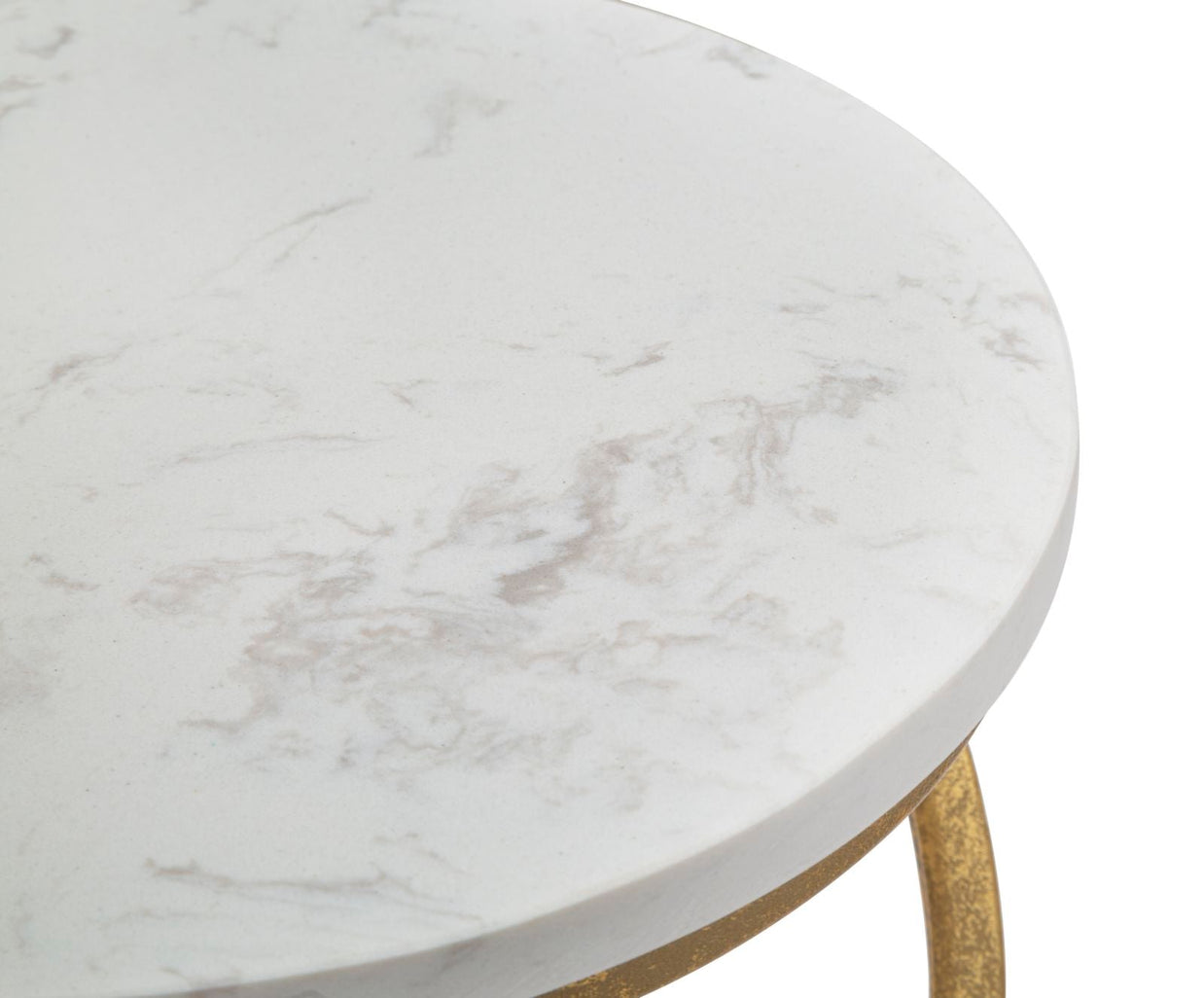 Beistelltisch Spirale Gold Marmor – Couchtisch Deko