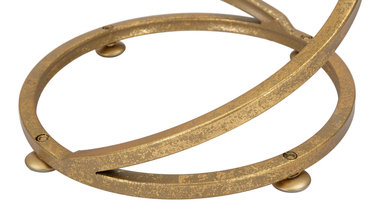 Beistelltisch Spirale Gold Marmor – Couchtisch Deko