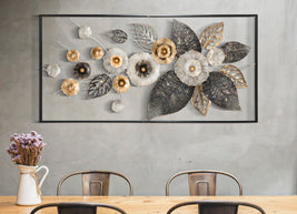Wandpaneel Blumen Bunt 59 cm – Wanddeko
