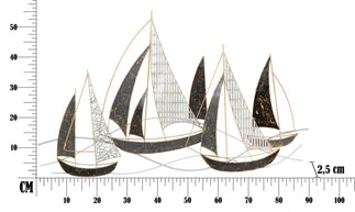 Wandpaneel Segelschiff Bunt 55,9 cm – Wanddeko