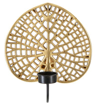Wandkerzenhalter Lotus Gold Schwarz – Kerzenhalter Wand