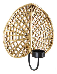 Wandkerzenhalter Lotus Gold Schwarz – Kerzenhalter Wand