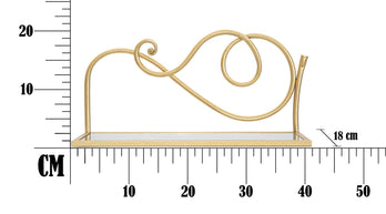 Wandregal Spiegel Gold 2er Set – Hängeregal Deko