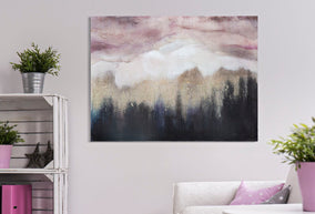 Wandbild Impression Rosa 60 cm – Leinwandbild Deko