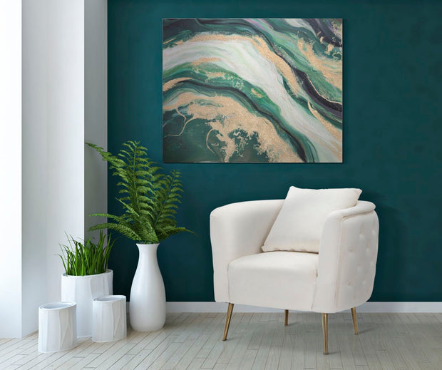 Wandbild Dschungel 100 cm – Leinwandbild Deko