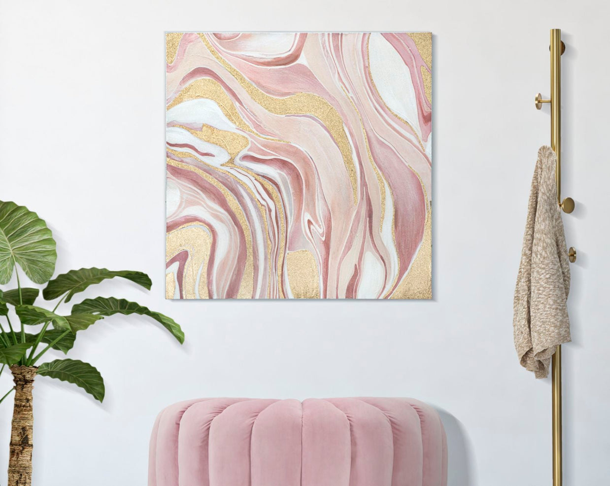Wandbild Pinkly 80 cm – Leinwandbild Deko