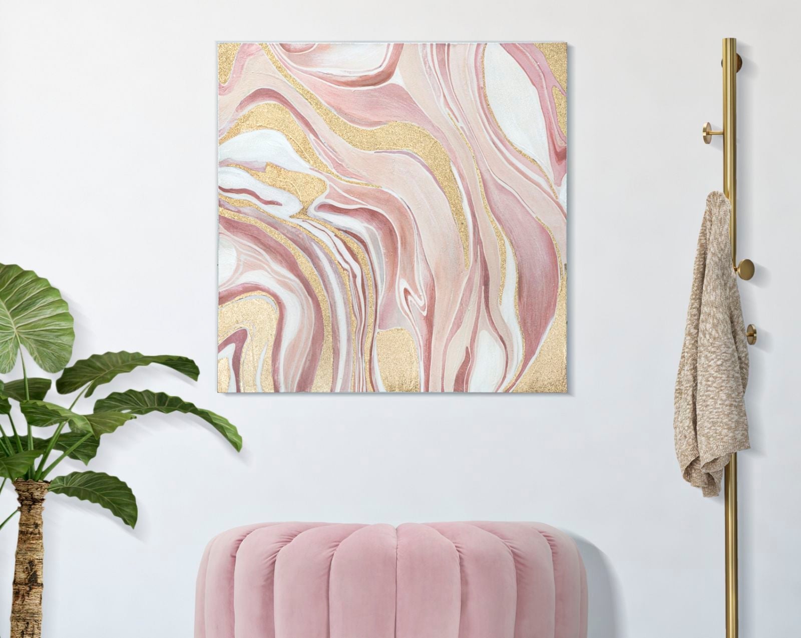 Wandbild Pinkly 80 cm – Leinwandbild Deko