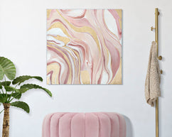 Wandbild Pinkly 80 cm – Leinwandbild Deko