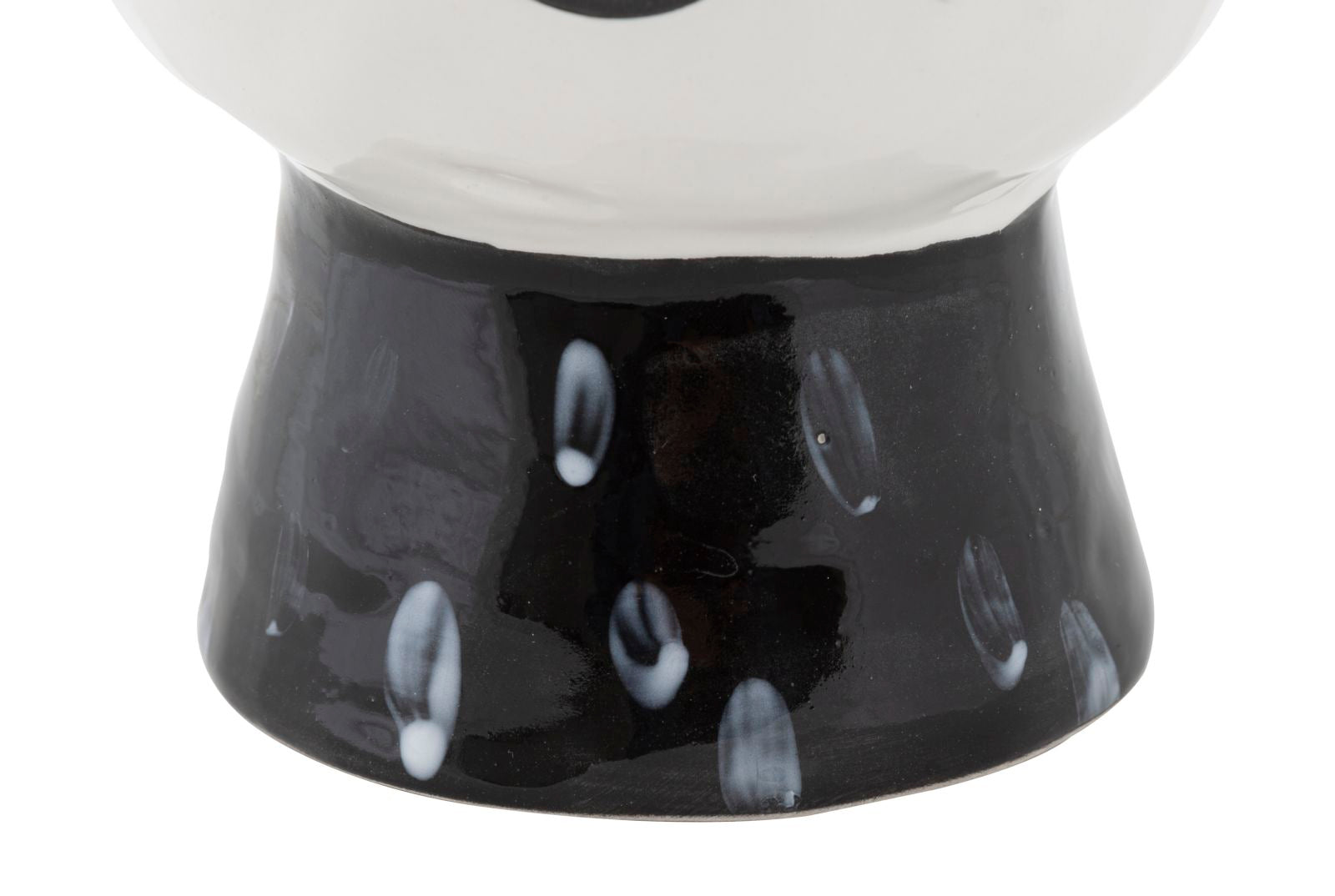 Vase Gesicht Frau Weiß Schwarz – Blumenvase Deko
