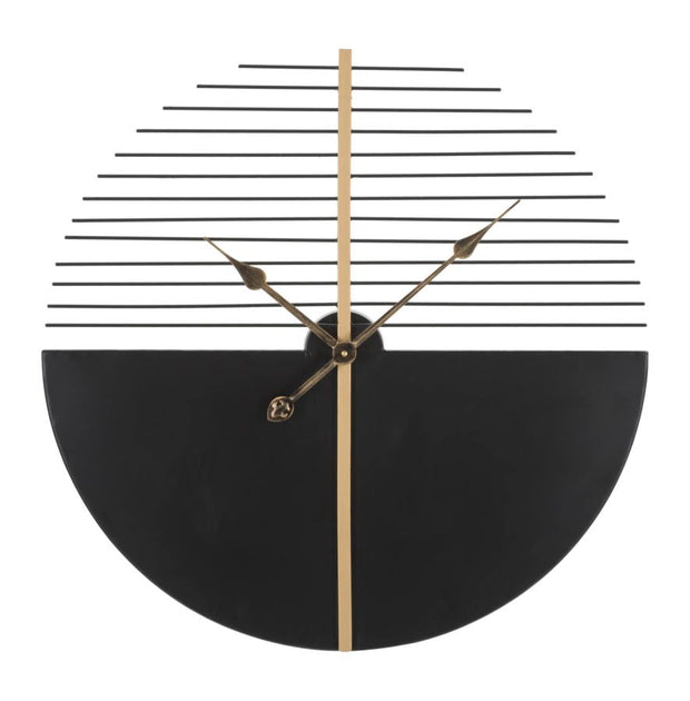 Wanduhr Glam Stick Schwarz Gold Groß – Uhr Wohnzimmer