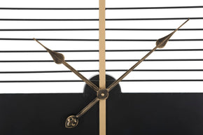 Wanduhr Glam Stick Schwarz Gold Groß – Uhr Wohnzimmer
