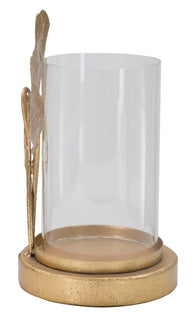 Kerzenständer Blatt Gold Glas – Kerzenhalter Deko