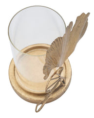 Kerzenständer Blatt Gold Glas – Kerzenhalter Deko