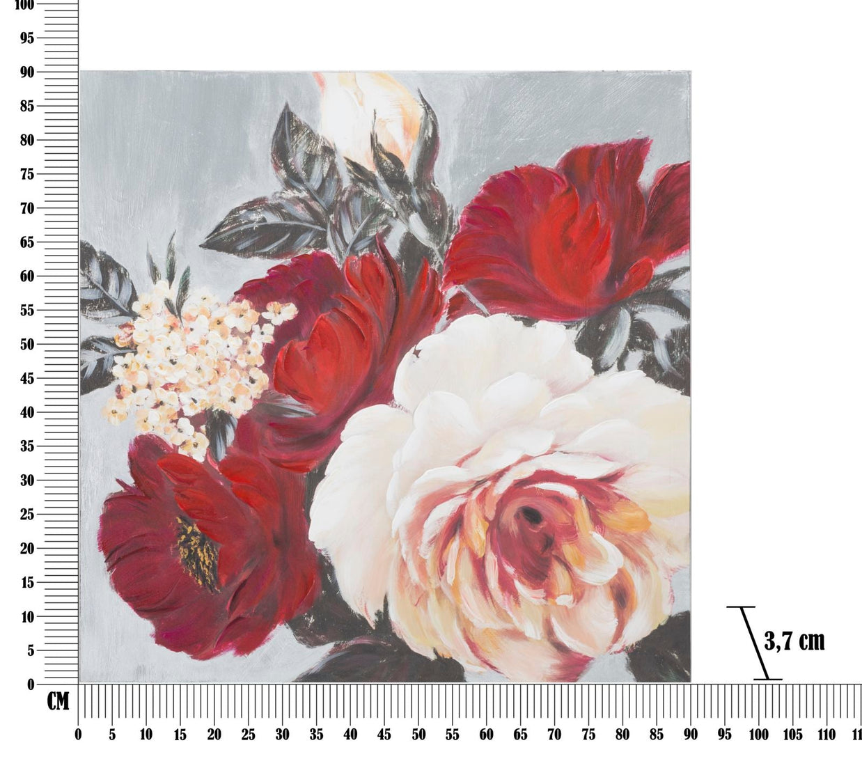 Wandbild Blume Floral 90 cm – Leinwandbild Deko