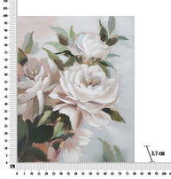 Wandbild Blume Blatt Floral 80 cm – Leinwandbild Deko