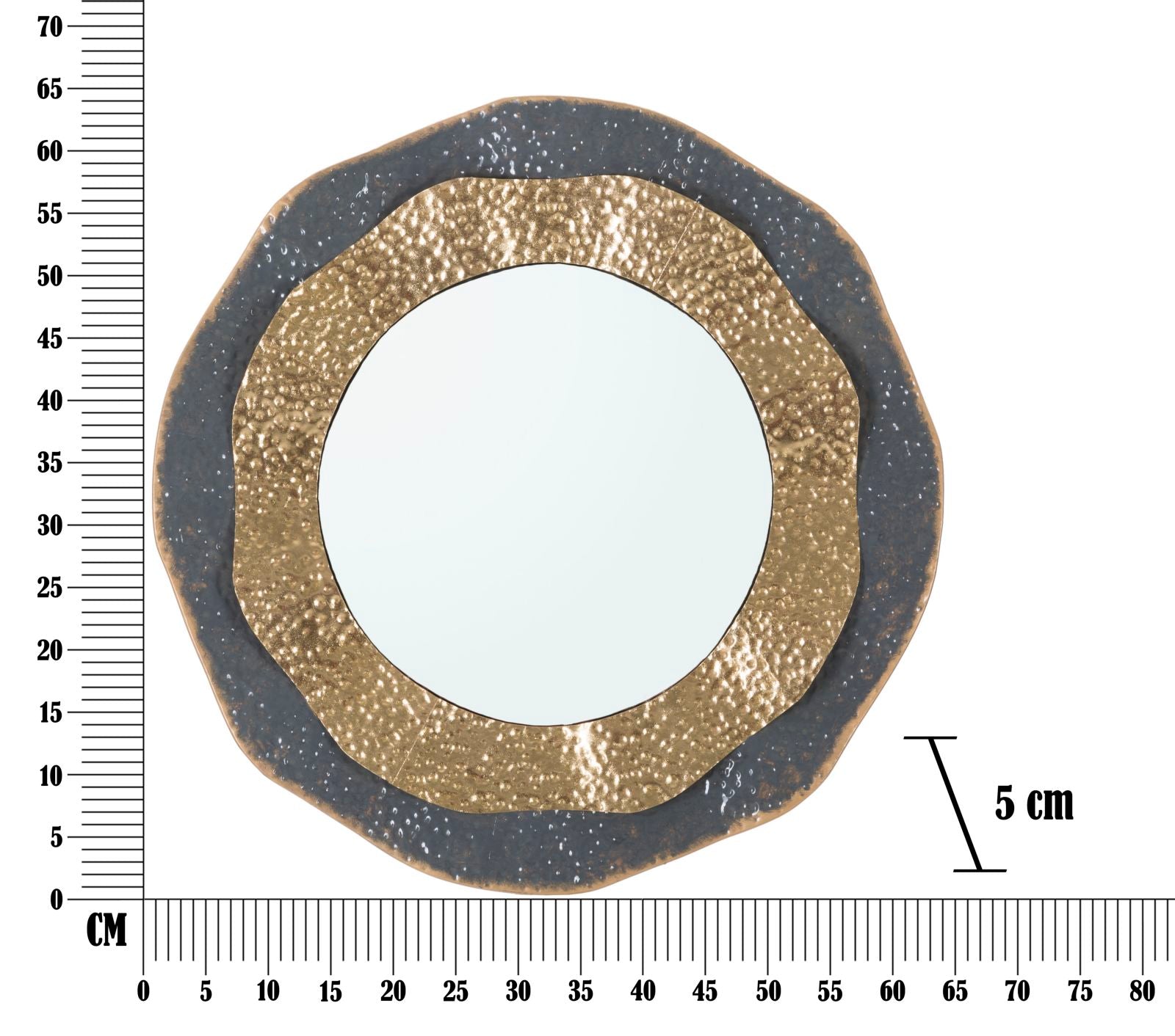 Spiegel Rund Shai Bunt 65,5 cm