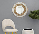Wandspiegel Shai Gold Creme Rund – Spiegel Deko