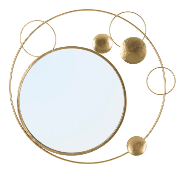 Spiegel Rund Planet Gold 83 cm