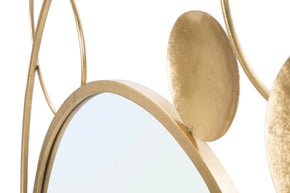 Spiegel Rund Planet Gold 83 cm