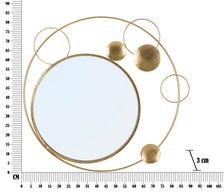 Spiegel Rund Planet Gold 83 cm
