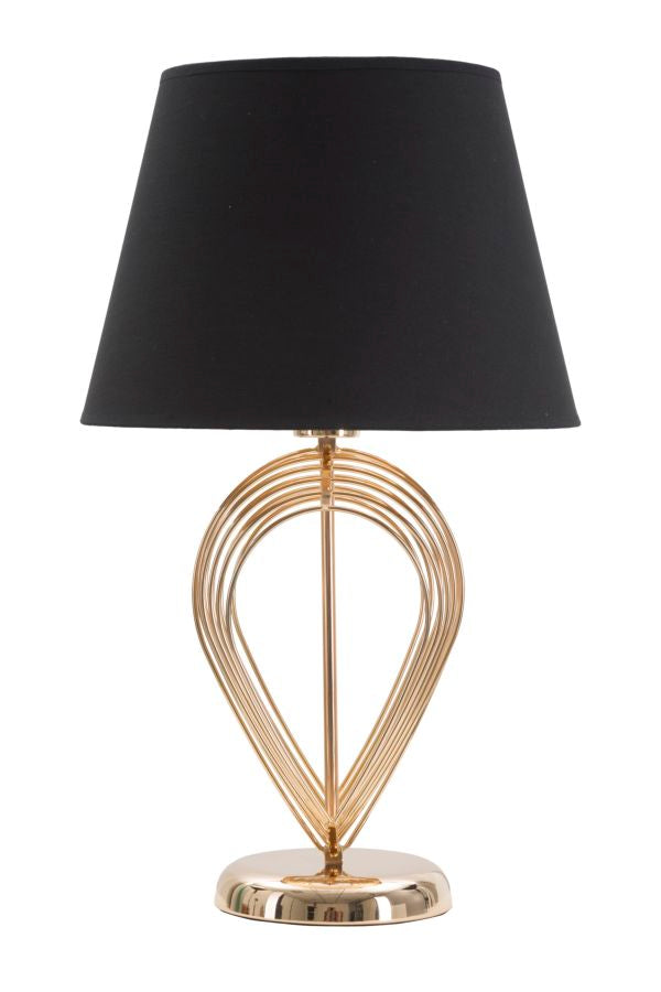 Tischlampe Maxt Gold Schwarz 53,5 cm – Tischleuchte