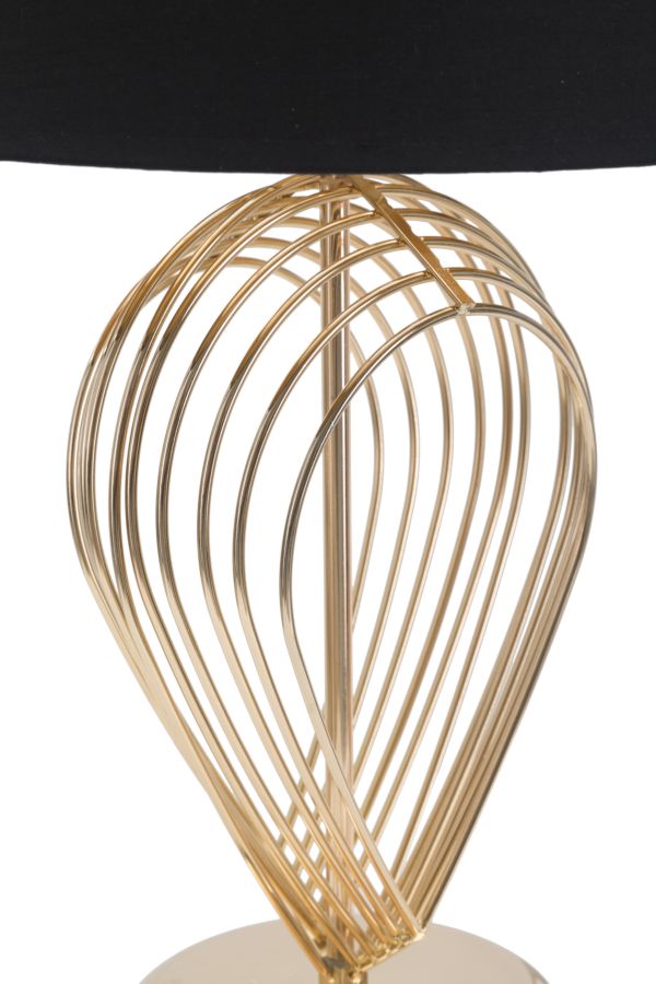 Tischlampe Maxt Gold Schwarz 53,5 cm – Tischleuchte