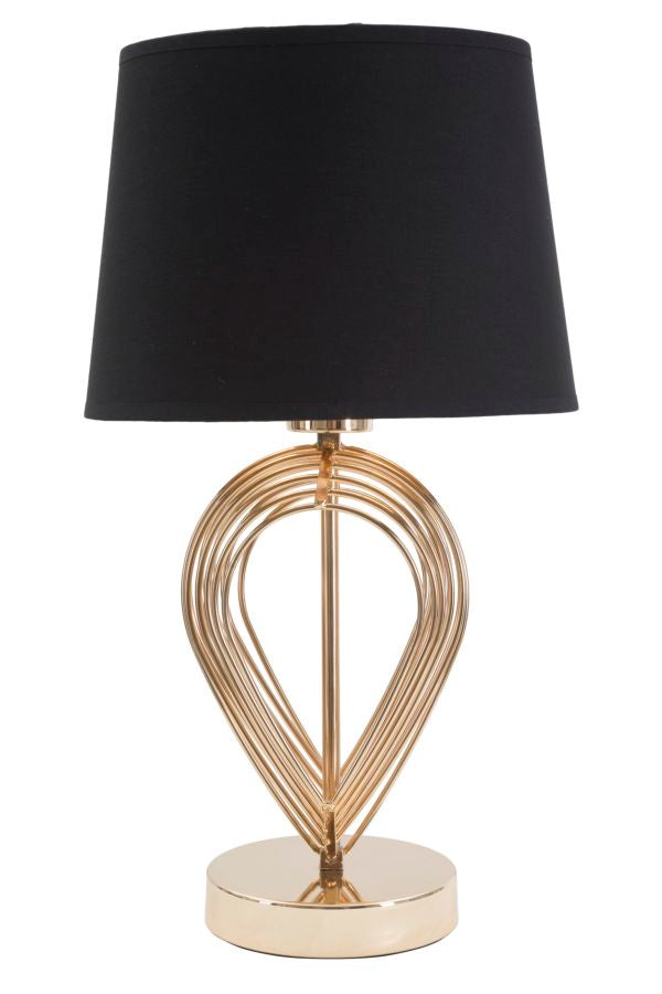 Tischlampe Maxt Gold Schwarz 44 cm – Tischleuchte