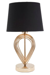 Tischlampe Maxt Gold Schwarz 44 cm – Tischleuchte