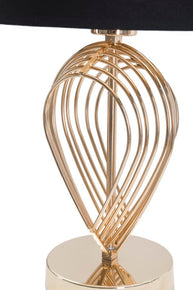 Tischlampe Maxt Gold Schwarz 44 cm – Tischleuchte
