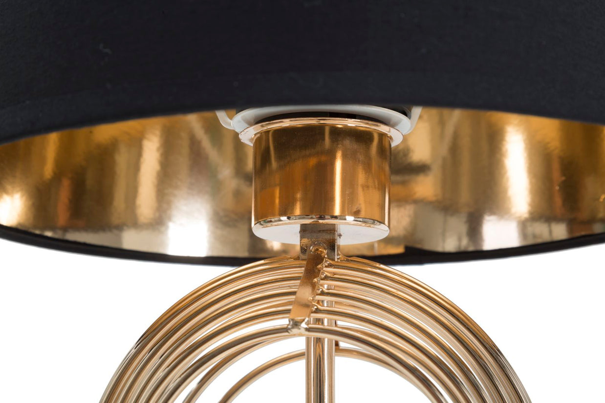 Tischlampe Maxt Gold Schwarz 44 cm – Tischleuchte