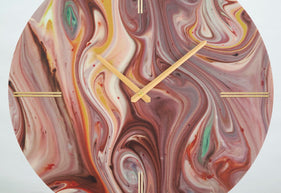 Wanduhr Spiegel Bunt 60 cm – Wanduhr