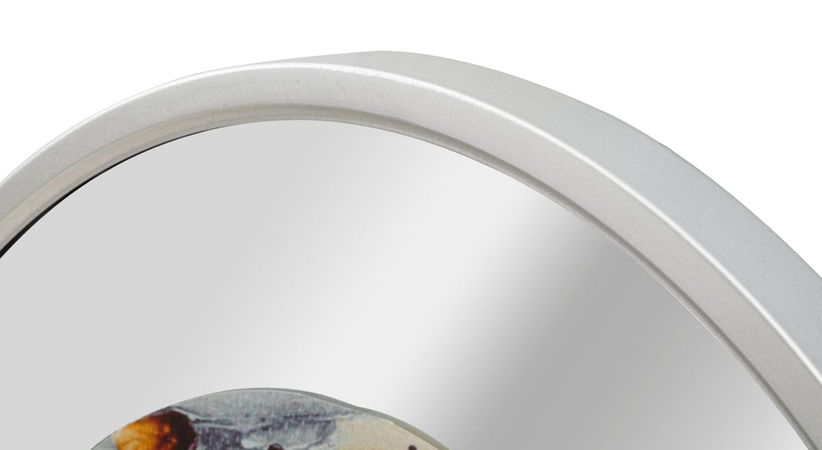 Wanduhr Spiegel Grau 60 cm – Wanduhr