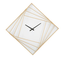 Wanduhr Geometrisch Gold 85 cm – Uhr Wohnzimmer