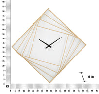 Wanduhr Geometrisch Gold 85 cm – Uhr Wohnzimmer
