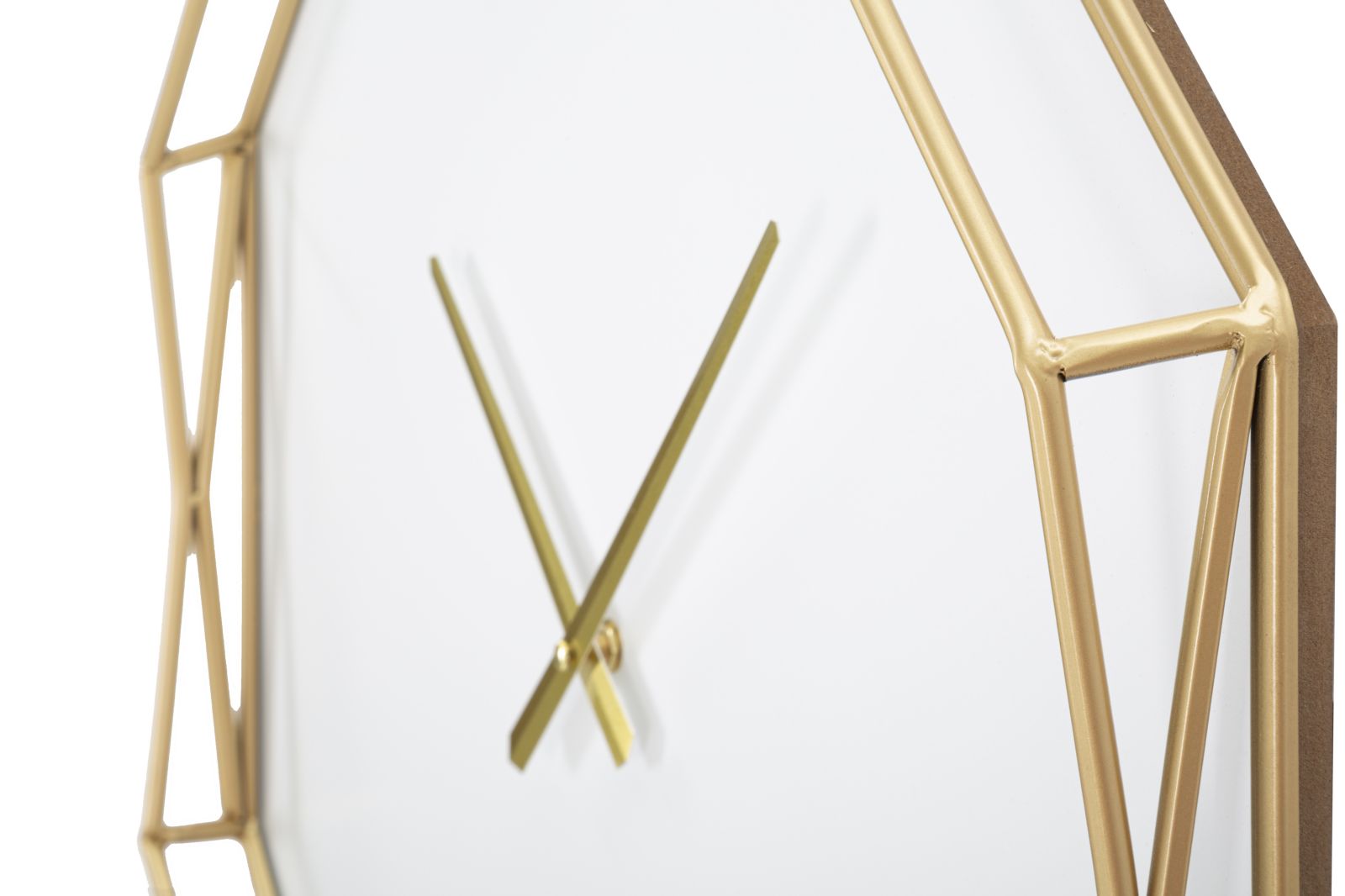 Wanduhr Gold Achteckig Gold 56 cm – Uhr Wohnzimmer