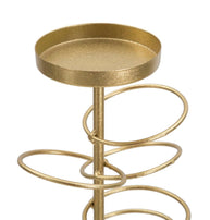 Kerzenständer Rings Gold Weiß – Kerzenständer