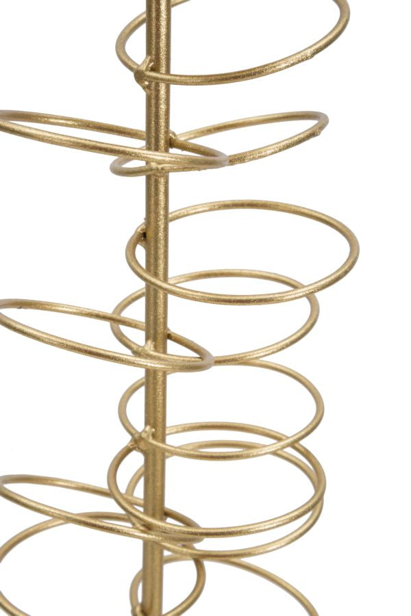Kerzenständer Rings Gold Weiß – Kerzenständer