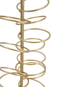 Kerzenständer Rings Gold Weiß – Kerzenständer