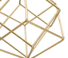 Dekofigur Geometrisch Gold Weiß 52,5 cm – Skulptur Deko
